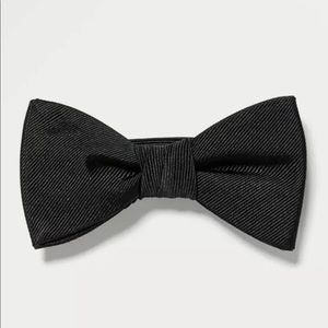 Zara Men’s Textured Weave Ottoman Bow Tie Blue Black M